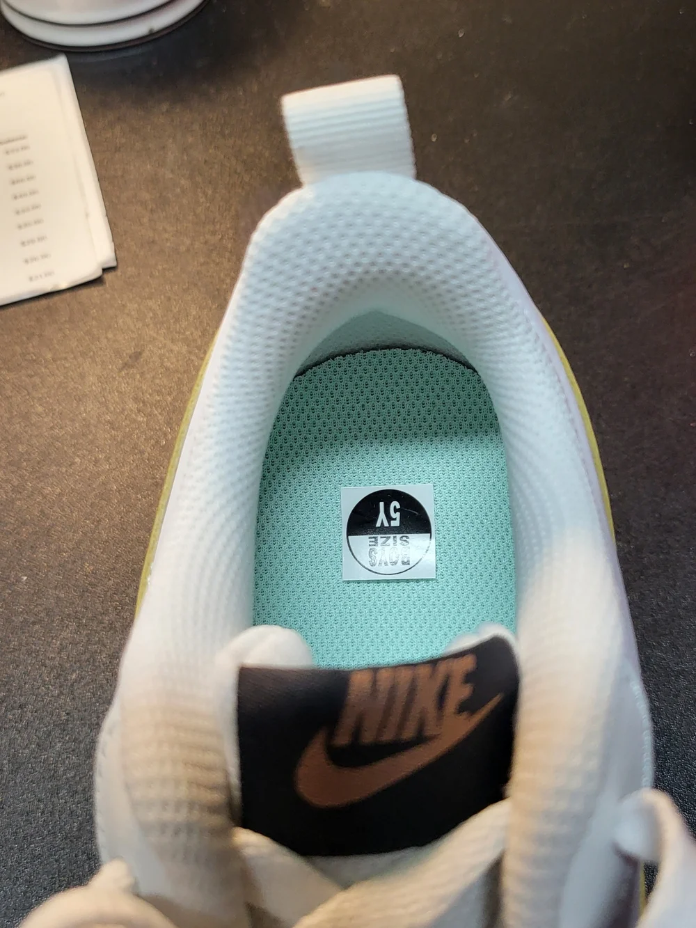 NEW Nike Court Borough Low 2 (GS) White/Metallic Red Bronze Shoes Sz 5Y Womn 7.5